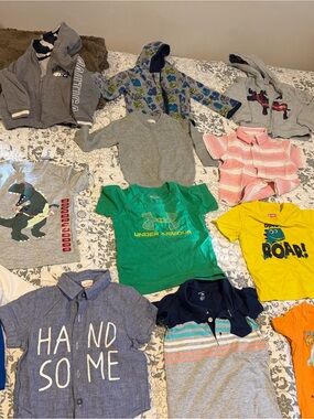 Lot of 12 boys tops and jackets size 18 months